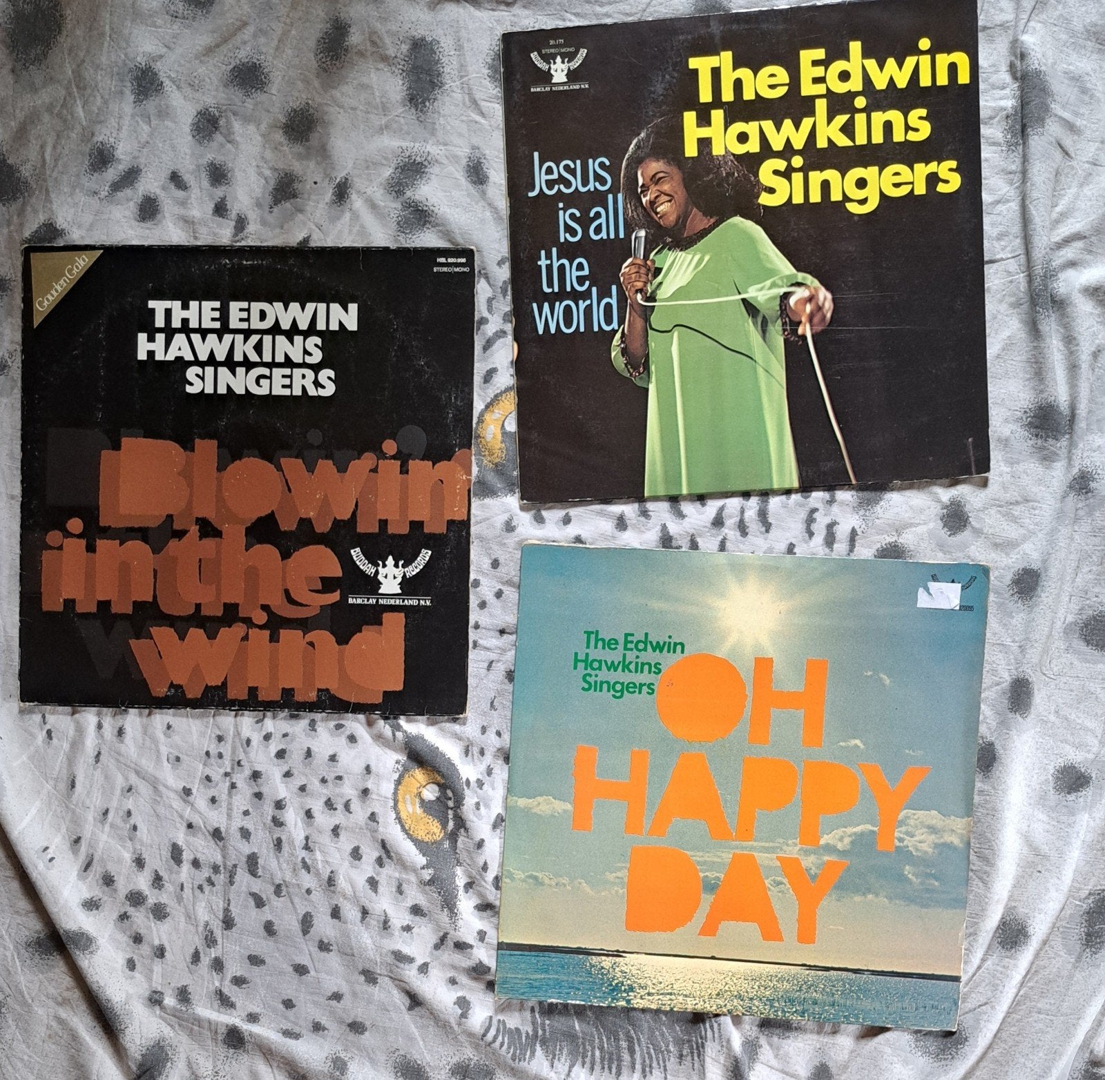 The Edwin Hawkins Singers - 3 LP's:Oh Happy Day, Blowin' in, Cd's en Dvd's, Vinyl | Pop, Ophalen of Verzenden, 1960 - 1969, Gebruikt