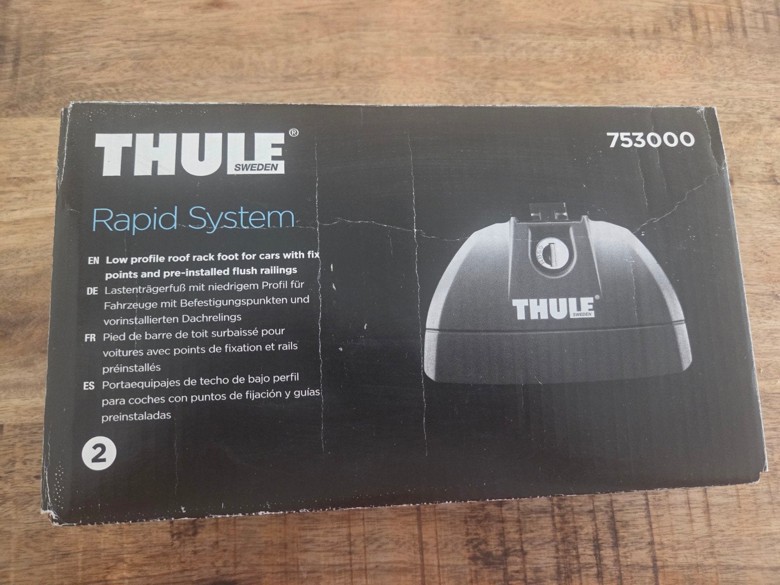 Thule Rapid System 753 dakdragerset, Auto diversen, Dakdragers, Ophalen of Verzenden, Zo goed als nieuw