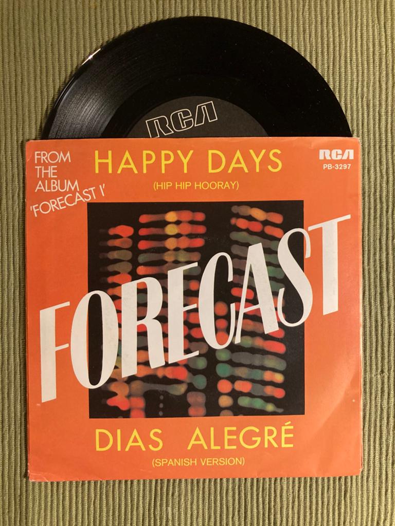 Vinyl single Forecast - Happy days, Cd's en Dvd's, Vinyl Singles, Gebruikt, 7 inch, Ophalen of Verzenden, Pop