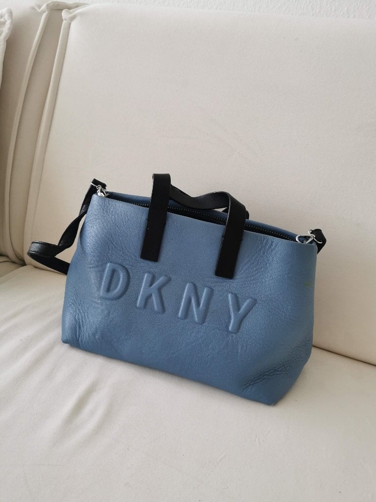 DKNY tas, Ophalen of Verzenden, Zo goed als nieuw, Blauw, Schoudertasje