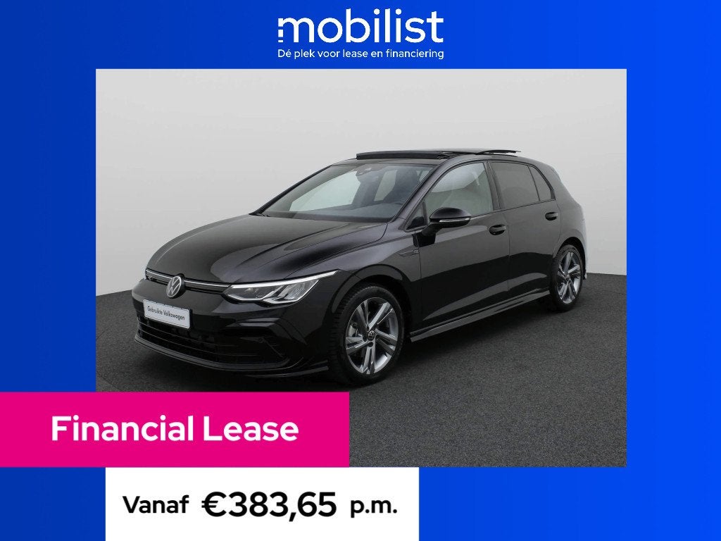 Volkswagen Golf 1.5eTSI/130PK DSG R-Line (bj 2023), 4 cilinders, Zwart, Bedrijf, Golf