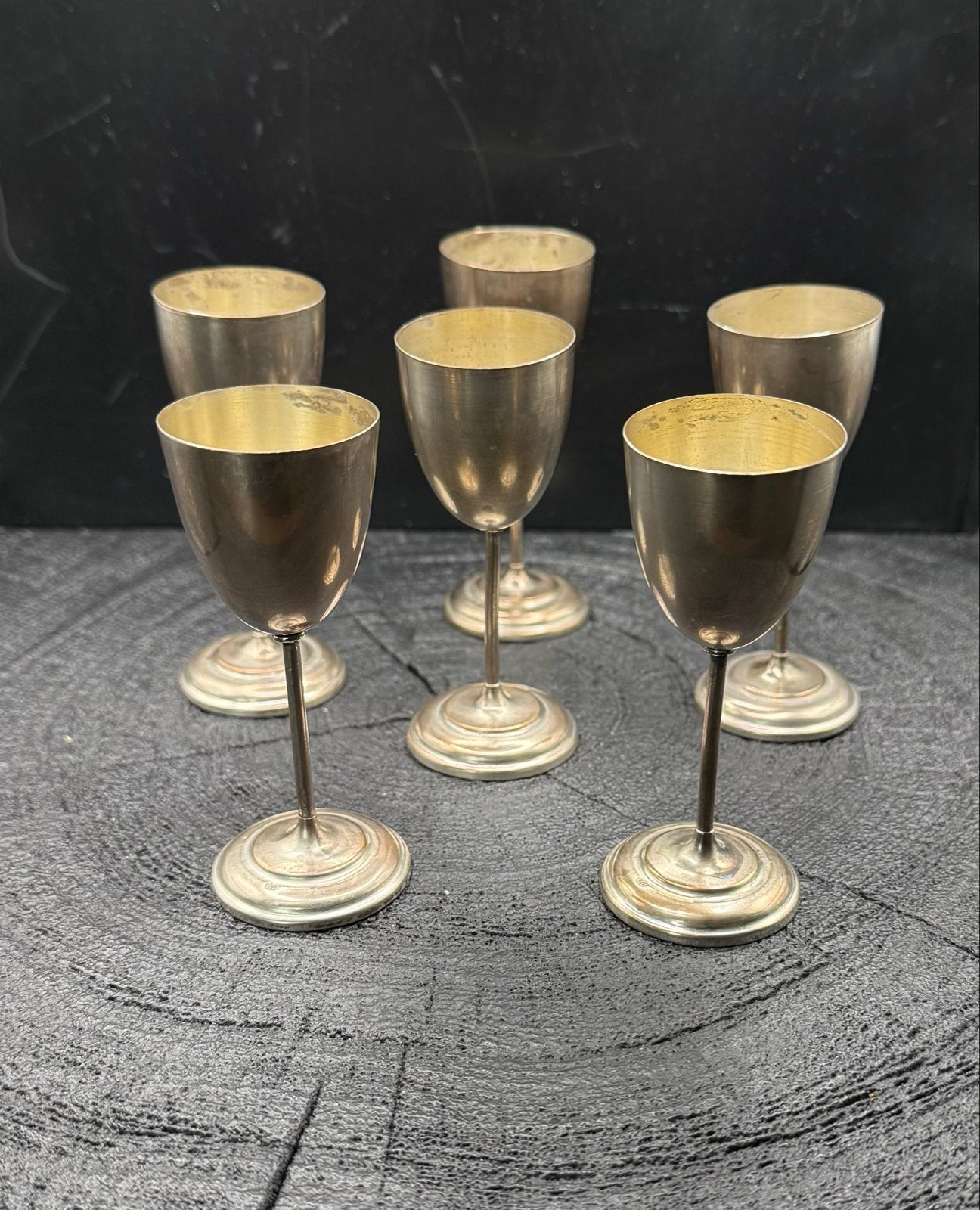 Set van 6 Vintage Zilveren Likeurbekers - 800 Zilver, Antiek en Kunst, Verzenden, Zilver