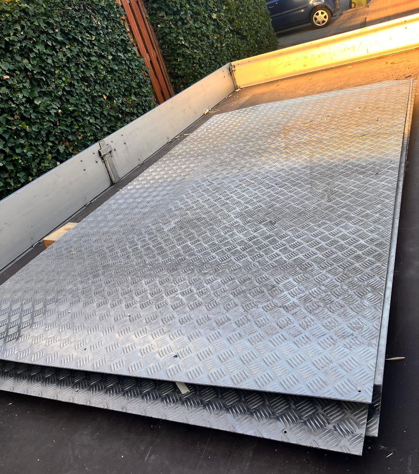 Traanplaten Aluminium traanplaat 1500 x 2780 mm 6 stuks, Ophalen, Gebruikt, Aluminium