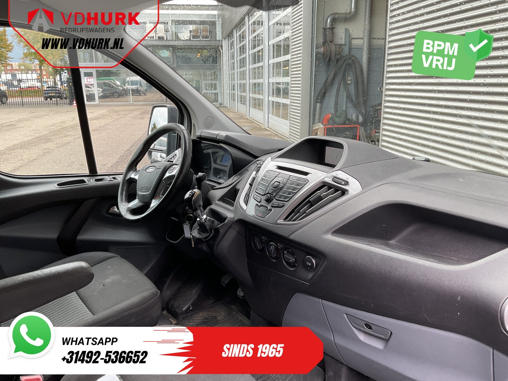 Ford Transit Custom 2.0 TDCI 130 pk EXPORT Airco/ Cruise/ PD, Voorwielaandrijving, Verwarmde buitenspiegels, Stof, Euro 6