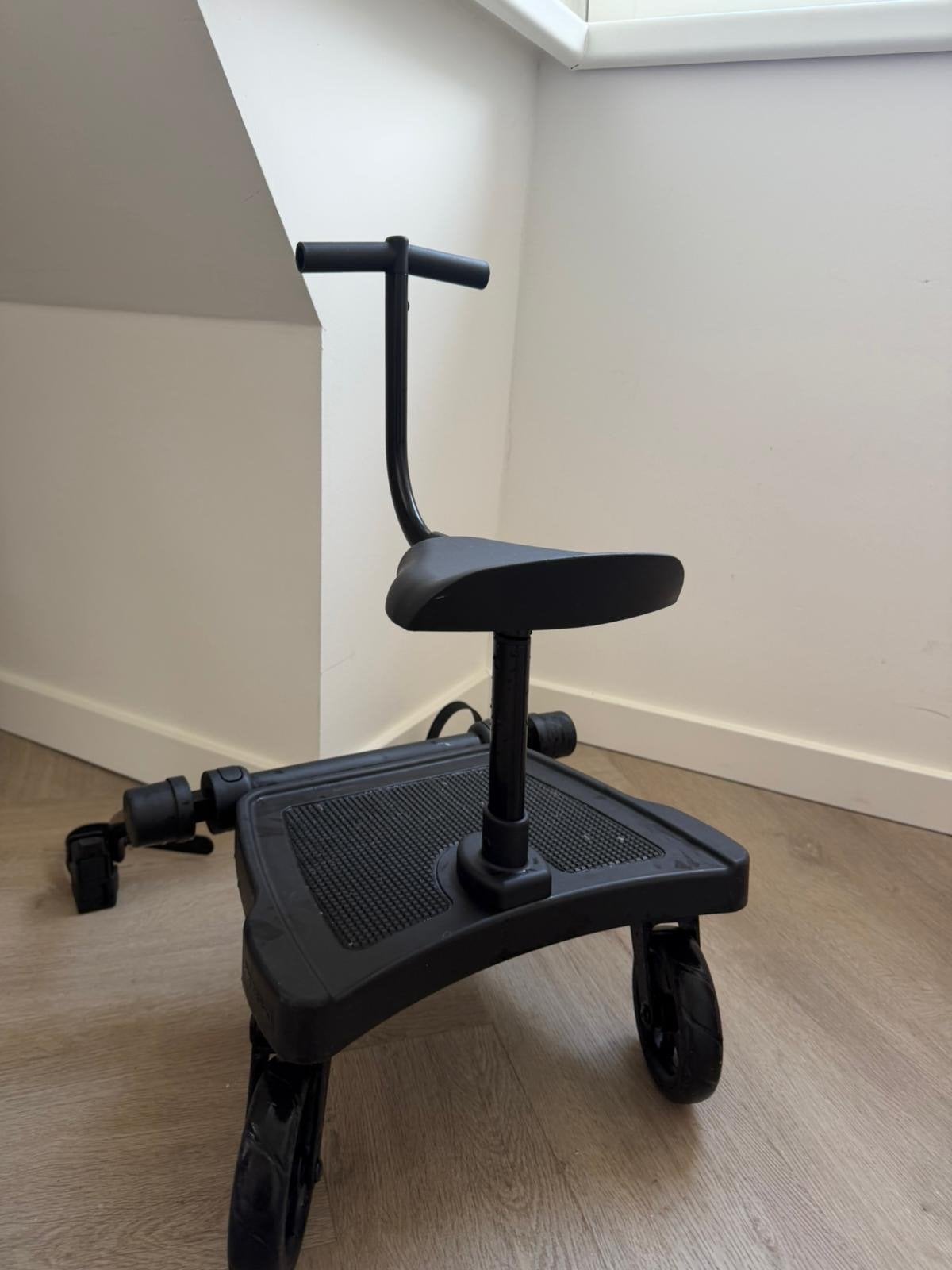 Meerijdplankje met zitje voor kinderwagen, Ophalen of Verzenden, Gebruikt, Kinderwagen, Overige merken