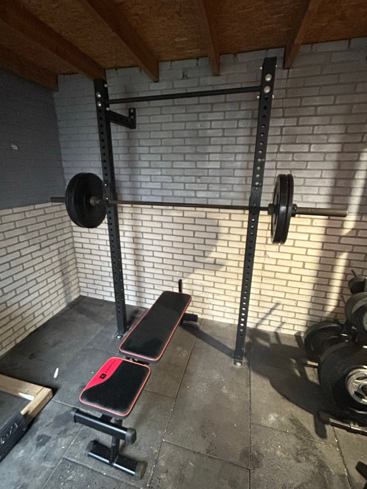 ATX Complete Home Gym Set - Krachtstation, Gewichten & Bank, Ophalen, Gebruikt, Krachtstation, Benen