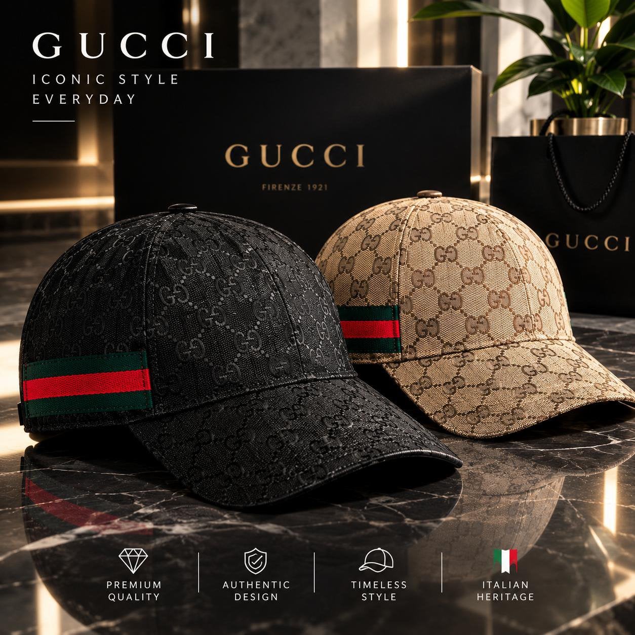Gucci petten te koop‼️ 2 stuks samen voor maar €24,99, Kleding | Heren, Ophalen of Verzenden, Nieuw, One size fits all, Pet