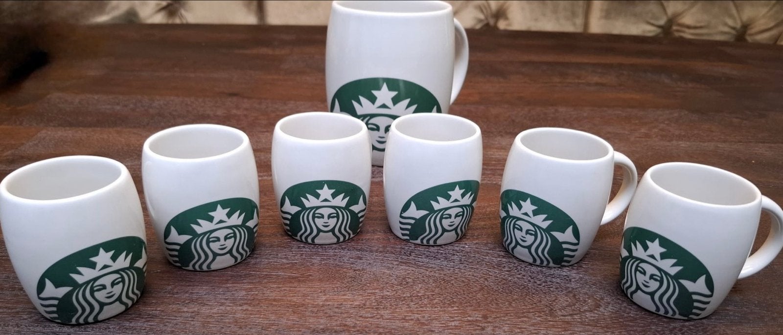 Starbucks mokken: grote mok en kleine espressomokjes, Huis en Inrichting, Keuken | Servies, Keramiek, Ophalen of Verzenden, Zo goed als nieuw