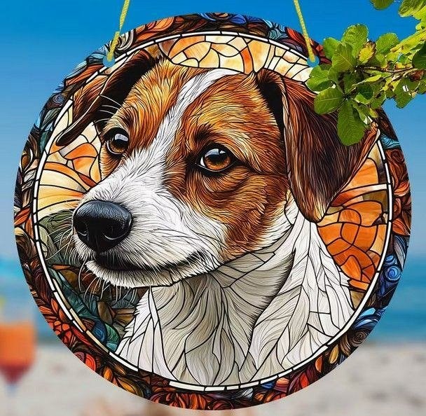 Raamhanger jack russel, Verzenden, Meerkleurig, Nieuw, Kunststof