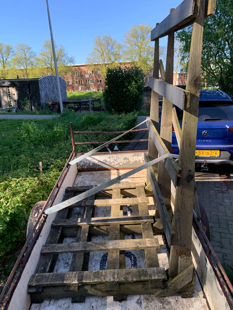 Transport bok 100x140x200, Doe-het-zelf en Verbouw, Hout en Planken, Ophalen, Gebruikt, 50 mm of meer, Pallet