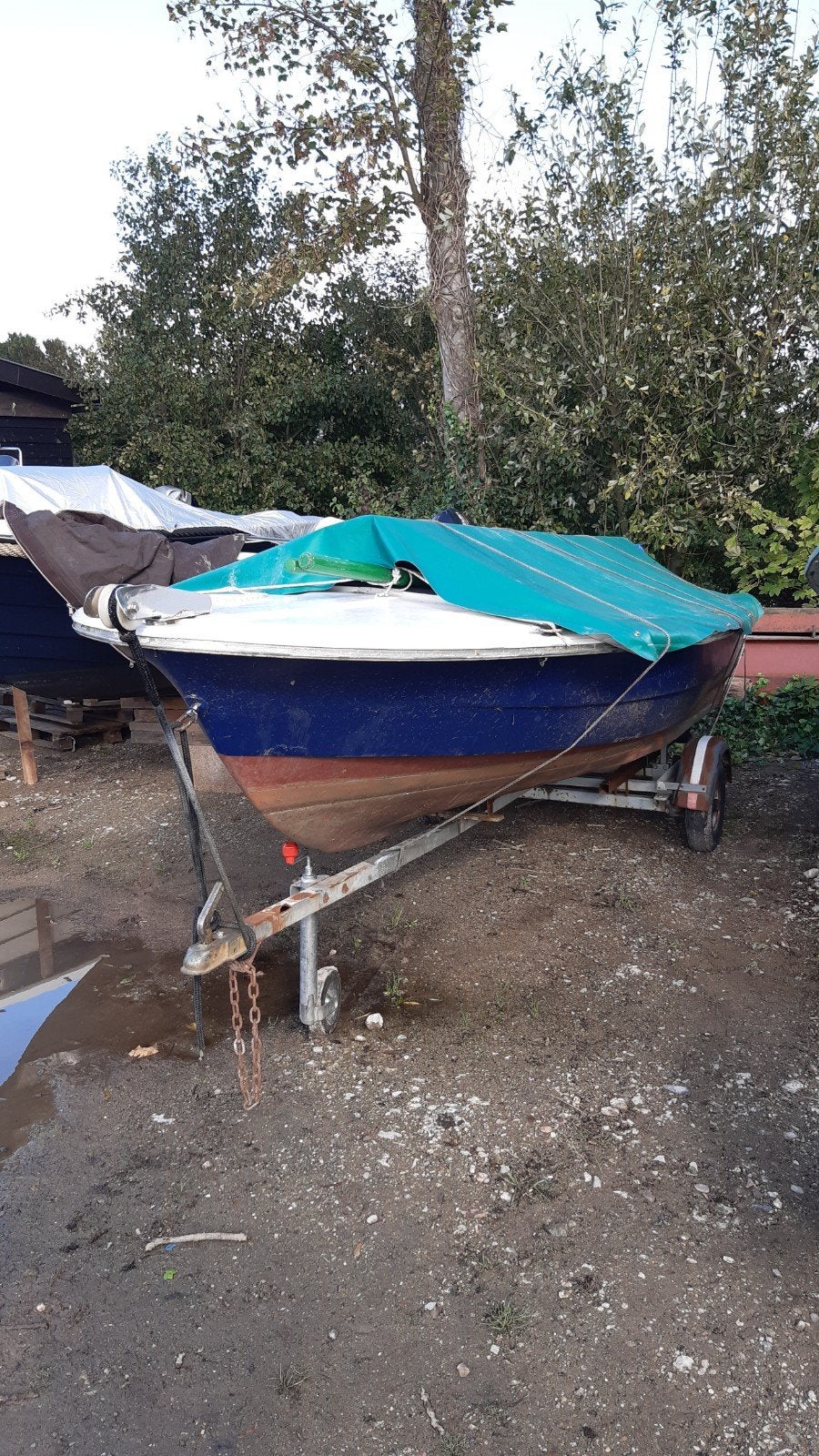 vis-tourbootje, 4.40 m, blauw, Ophalen, Overige merken, Gebruikt, 40 cm