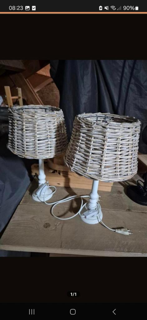 Rotan tafel lampjes. Zgan, Huis en Inrichting, Ophalen of Verzenden, Zo goed als nieuw, Minder dan 50 cm