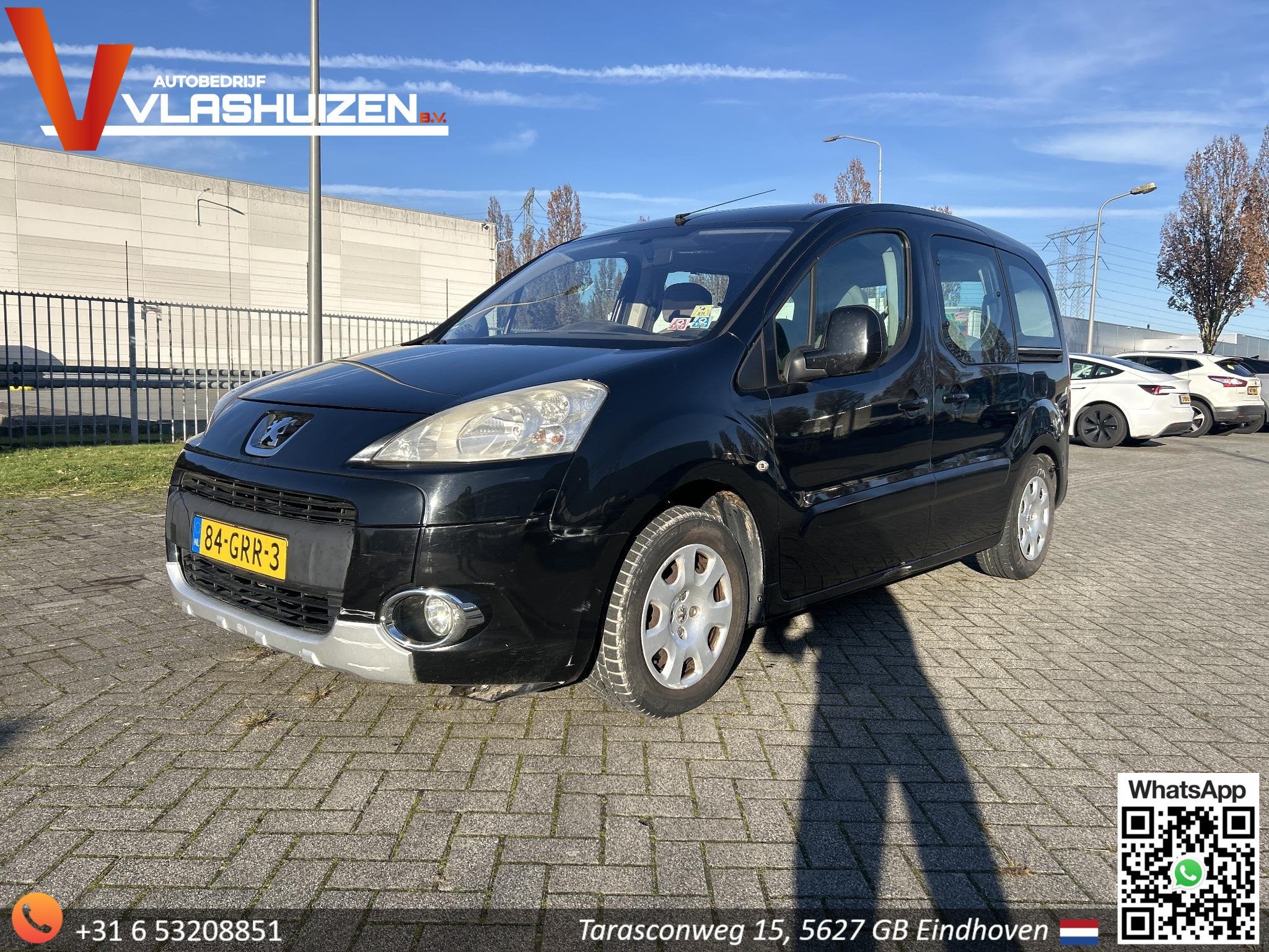 Peugeot Partner Tepee 1.6 Première | Dubbel Cabine | Airco, Auto's, Peugeot, Voorwielaandrijving, Stof, 4 cilinders, Parkeersensor