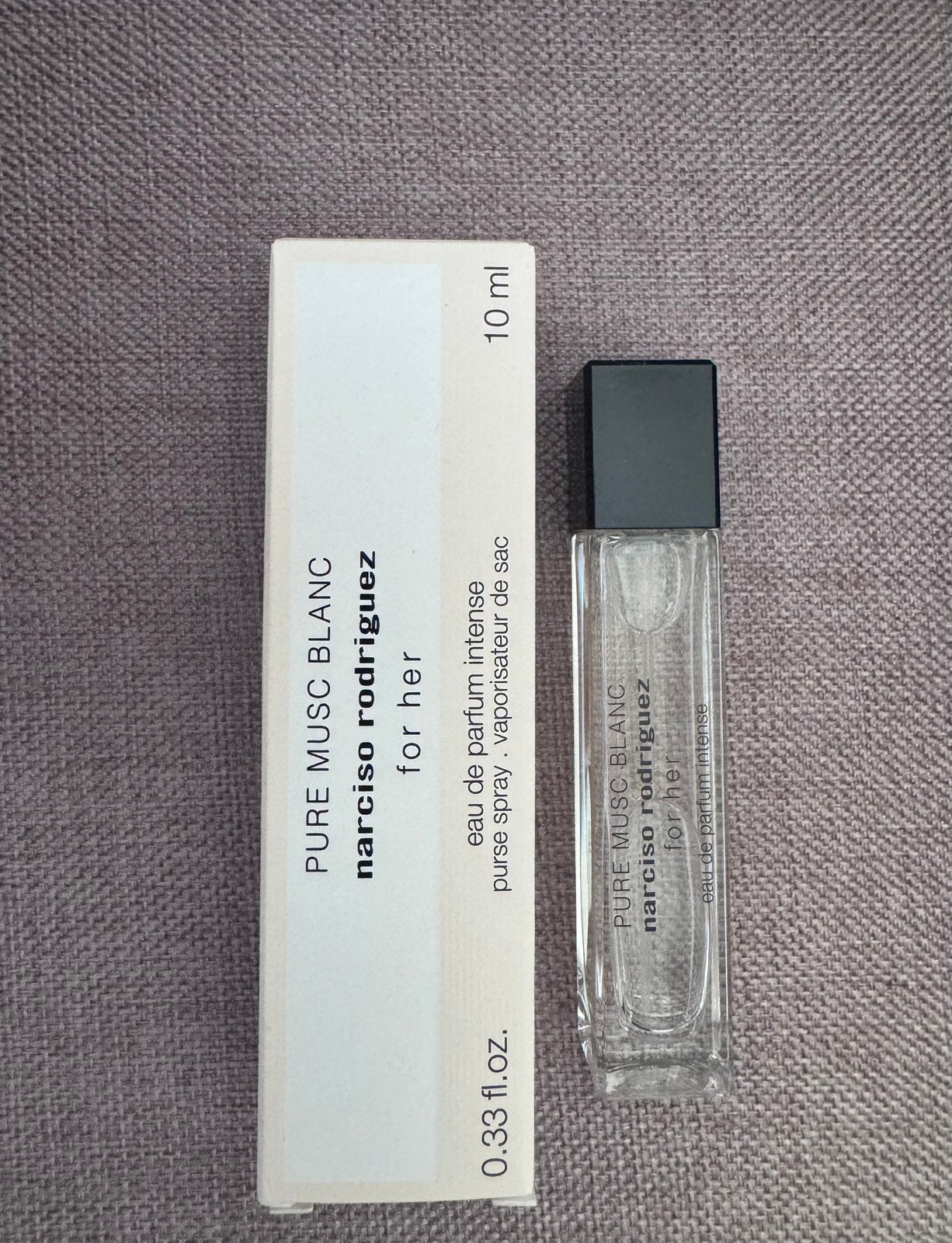 Narciso Rodriguez pure musc blanc for her travelspray 10 ml, Sieraden, Tassen en Uiterlijk, Uiterlijk | Parfum, Verzenden, Nieuw