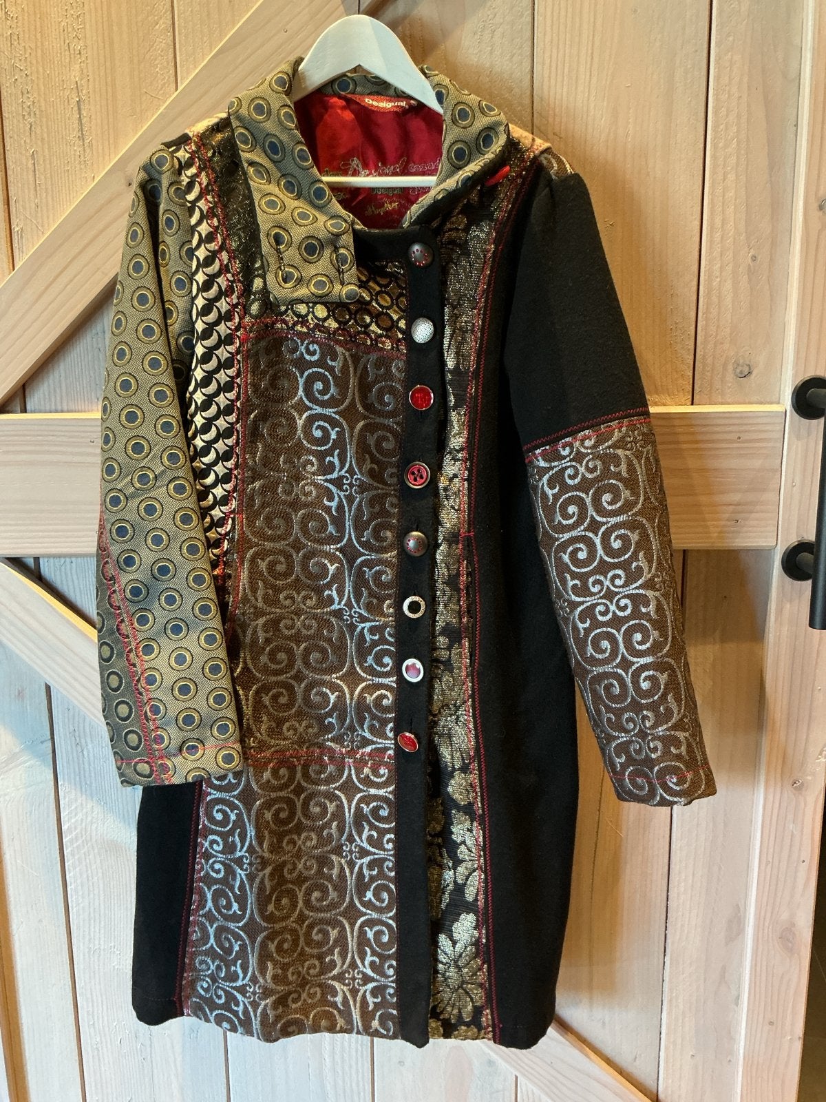 Desigual jas/mantel - Fantastische staat - Maat 38, Ophalen of Verzenden, Zo goed als nieuw, Maat 38/40 (M), Meerkleurig