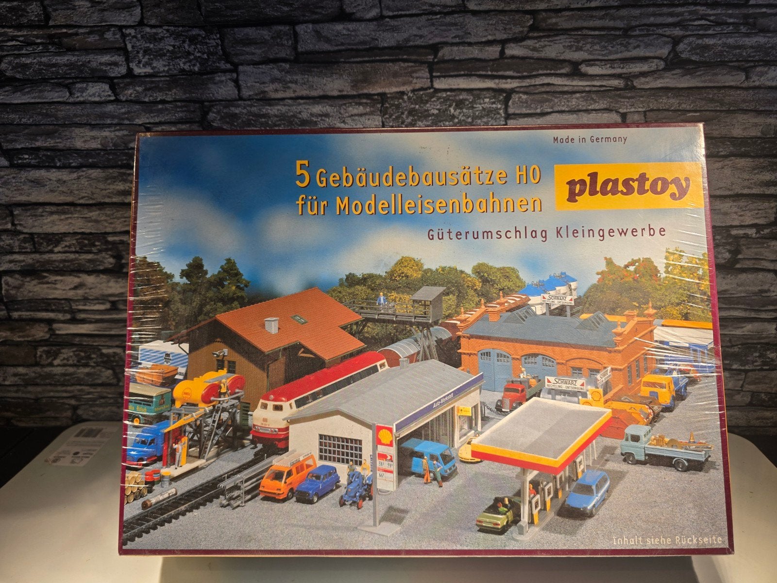 plastoy industrie gebouwen HO spoor trein 1:87, Overige merken, Gelijkstroom of Wisselstroom, Brug, Tunnel of Gebouw, Nieuw