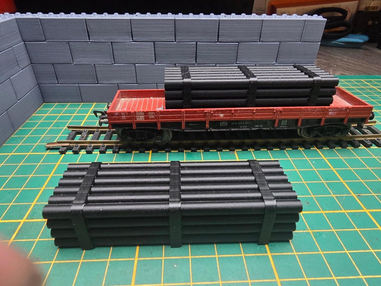 Diverse lading voor H0 wagons, Overige merken, Gebruikt, Gelijkstroom of Wisselstroom, Overige typen