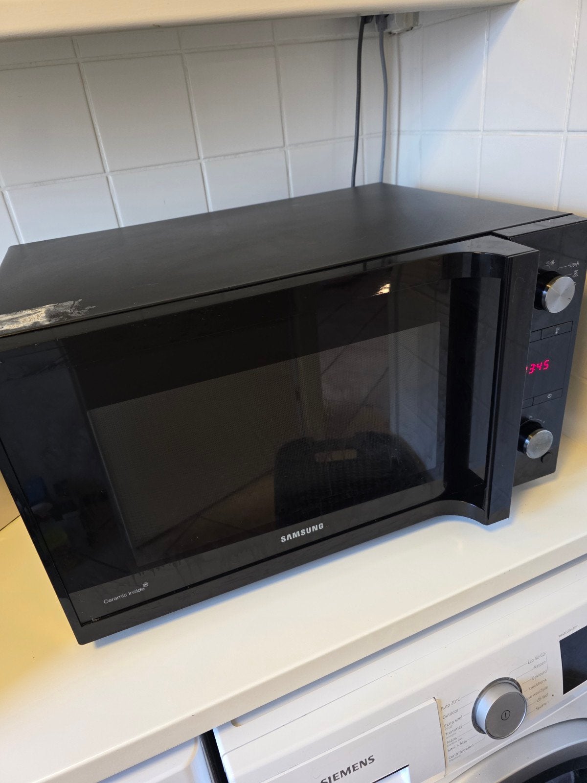Samsung Magnetron - Zwart, zo goed als nieuw, Ophalen, Draaiplateau, Magnetron, Zo goed als nieuw