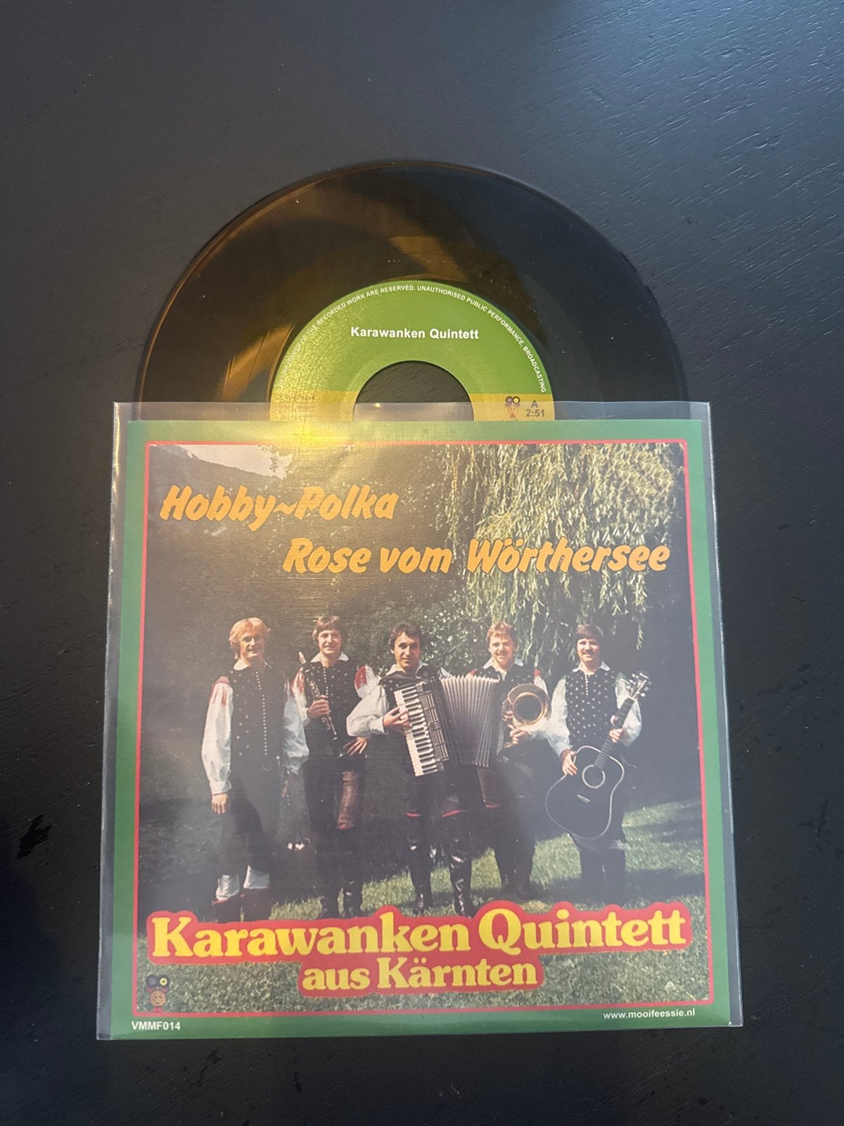 Karawanken Quintett - Hobby-Polka / Rose vom Wörthersee, Gebruikt, 7 inch, EP, Schlager