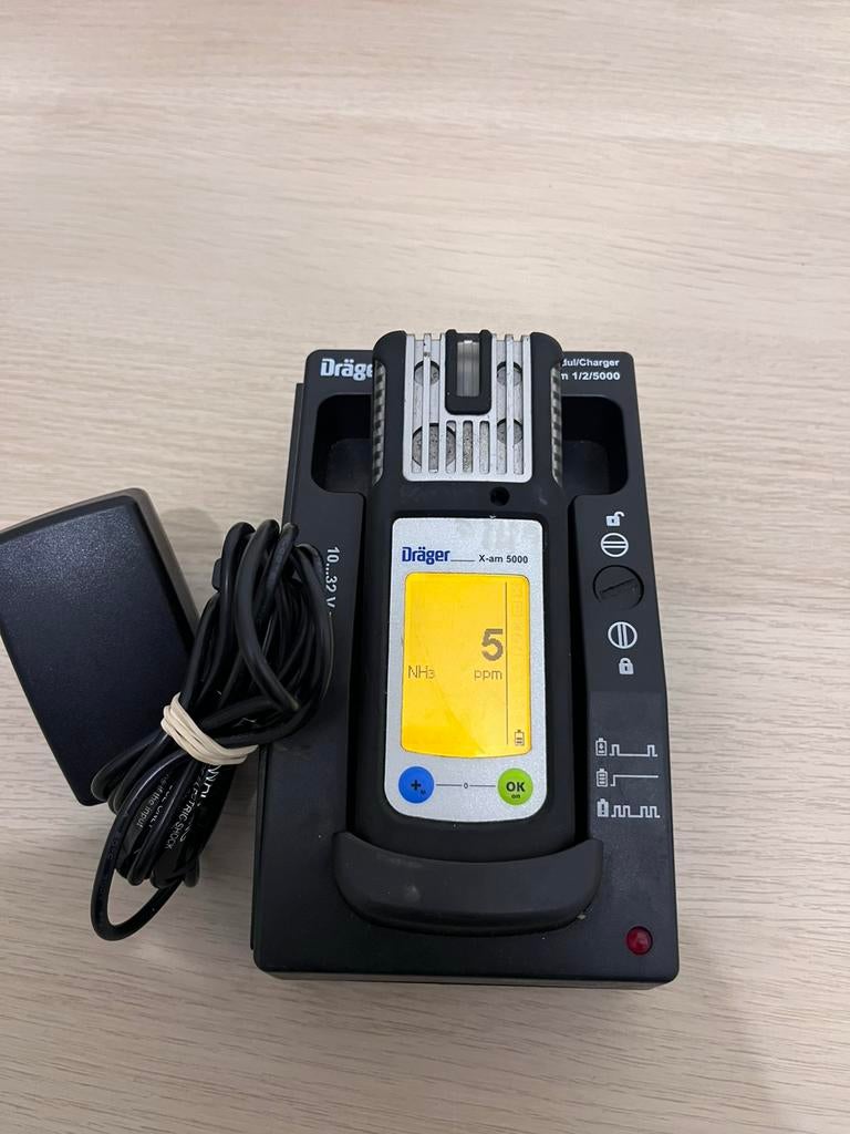 Dräger X-am 5000 NH3 gasmeter + lader gekalibreerd, Doe-het-zelf en Verbouw, Meetapparatuur, Ophalen, Gebruikt