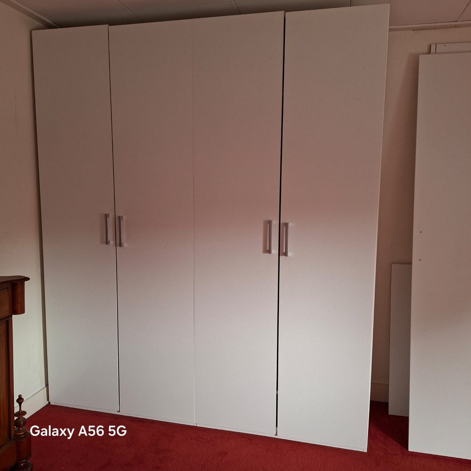 Degelijke witte kledingkasten - Set van 2 kledingkasten, Ophalen, Met deur(en), 200 cm of meer, Zo goed als nieuw