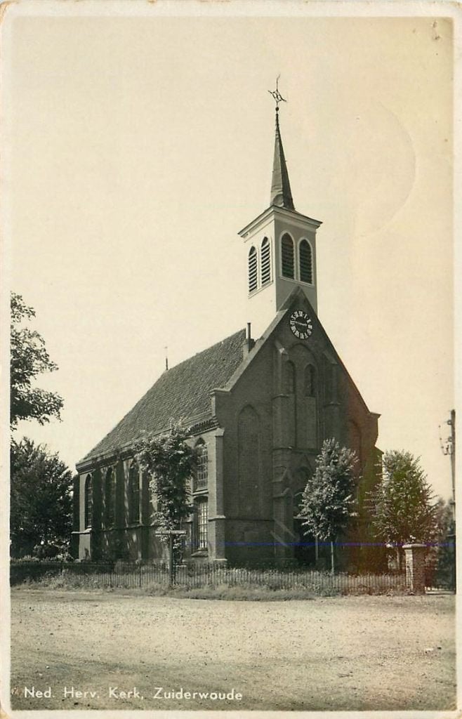 378-280-051 Zuiderwoude NH Ned Herv Kerk, Verzenden, Voor 1920, Noord-Holland
