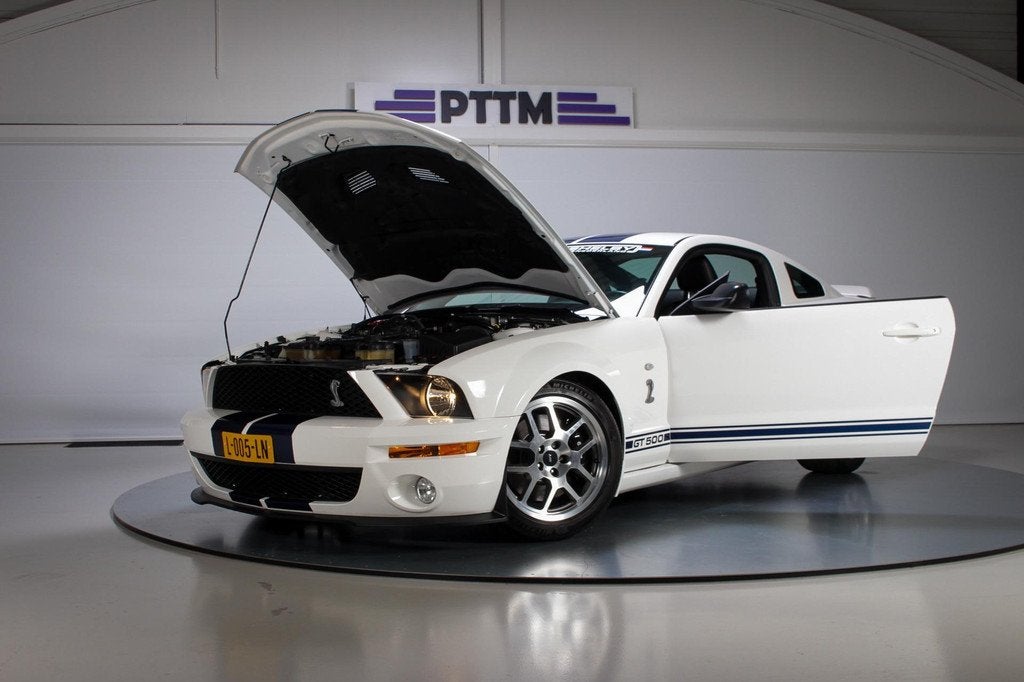 2007 Ford Mustang Shelby GT500, Auto's, Ford, Achterwielaandrijving, Gebruikt, 5400 cc, Wit