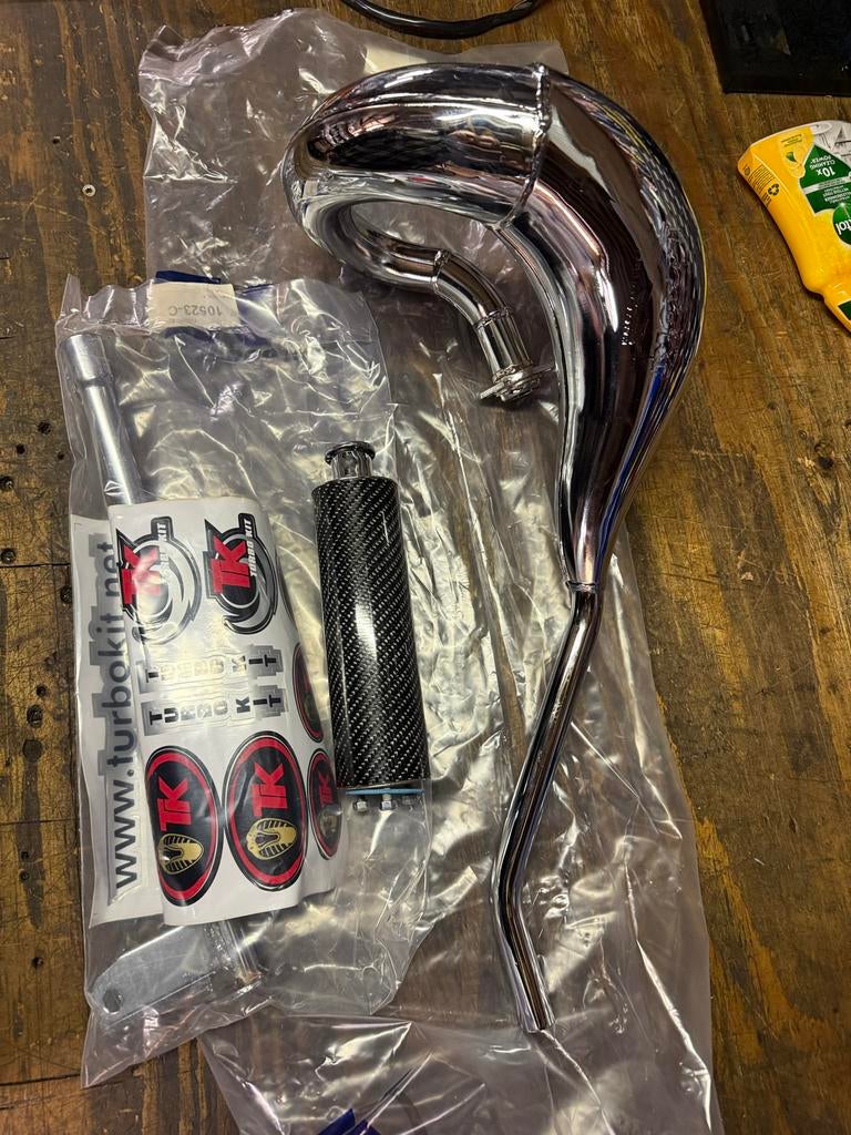 Derbi Turbokit Chrome Uitlaat Nieuw - Aanbieding!, Derbi, Derbi, Nieuw, Uitlaat