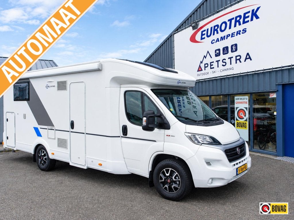 Sun Living S 75 SL NIEUSTAAT, Caravans en Kamperen, Automaat, Standaard zit, Fiat, Bedrijf