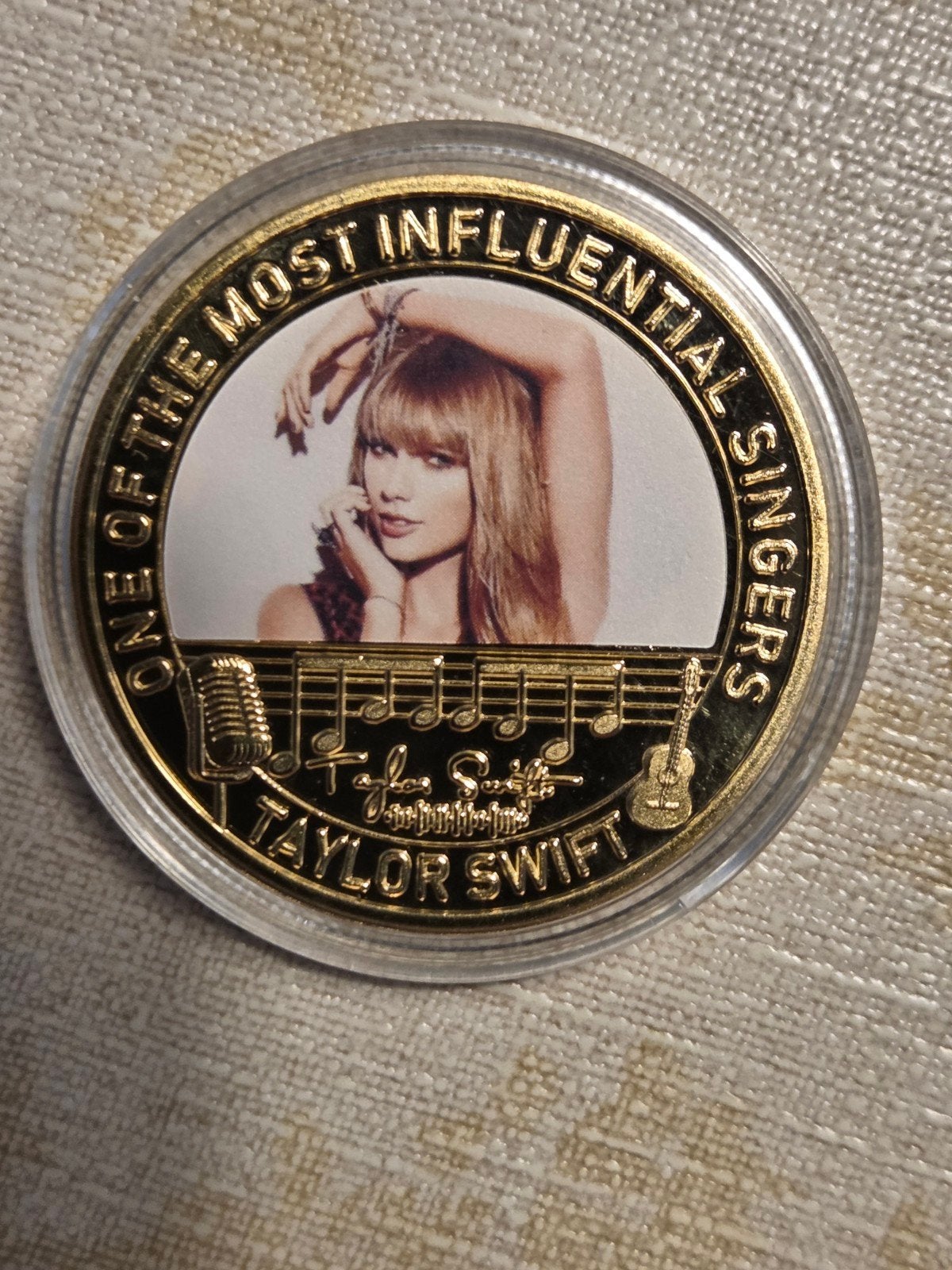 Taylor Swift Herdenkingsmunt - Limited Edition, Ophalen of Verzenden, Overige materialen, Buitenland