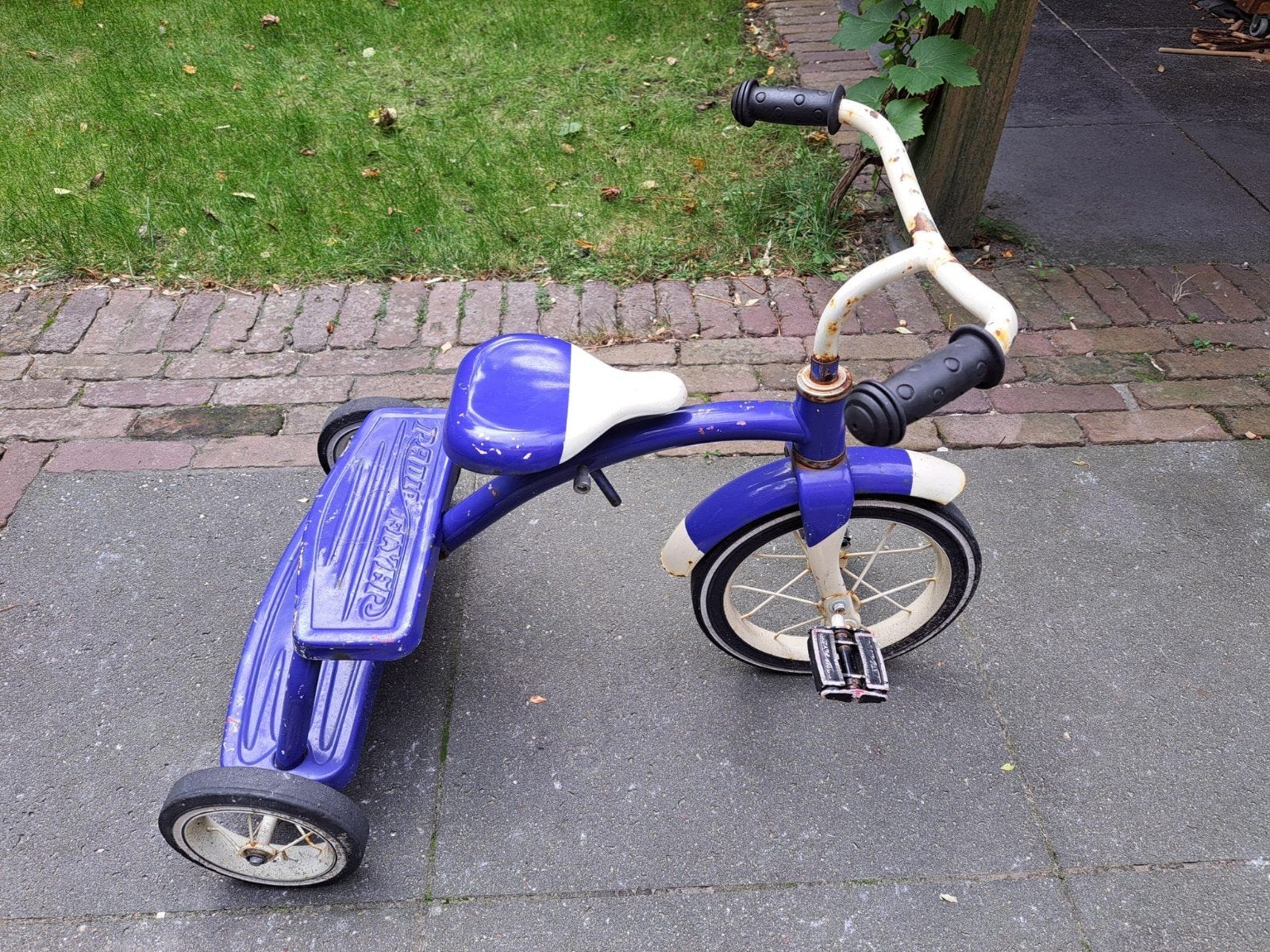 Vintage Radio Flyer Driewieler - Unieke Blauwe Kleur, Fietsen en Brommers, Ophalen, Gebruikt, Radio Flyer