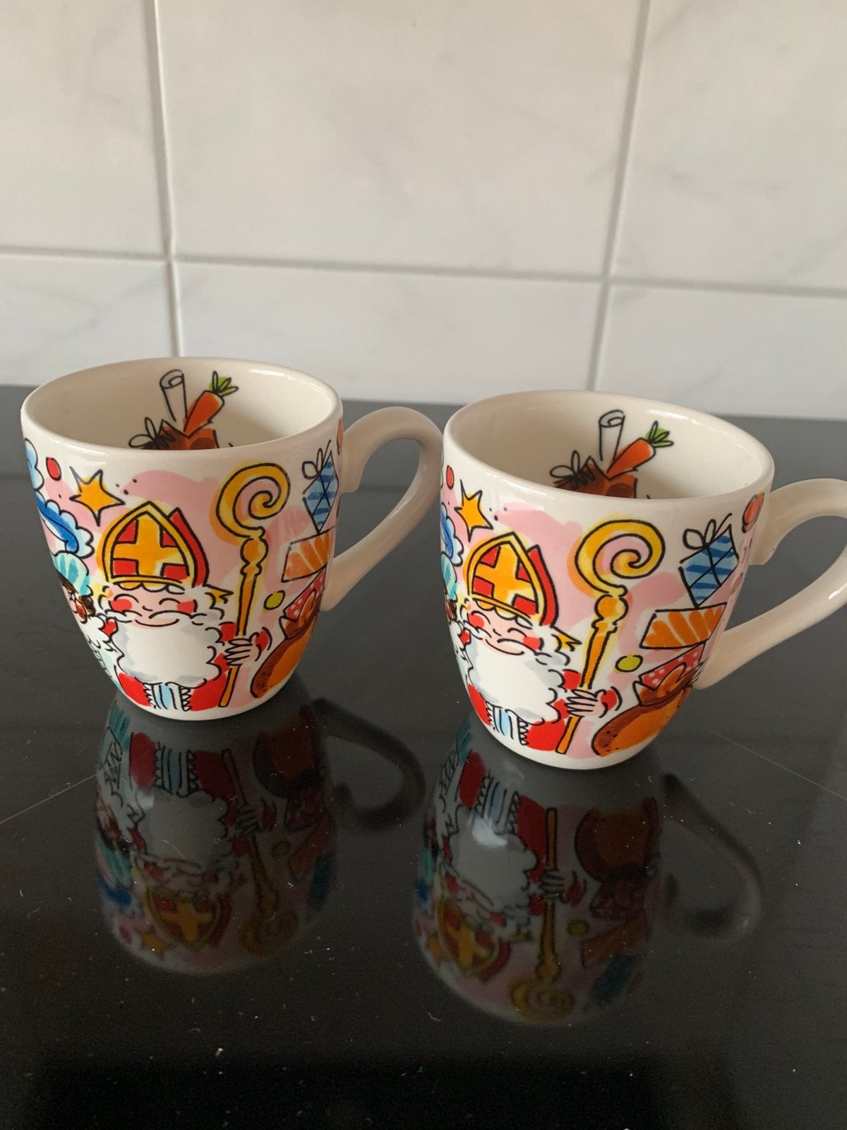 Blond sinterklaas piet  2x klein, Ophalen of Verzenden, Zo goed als nieuw