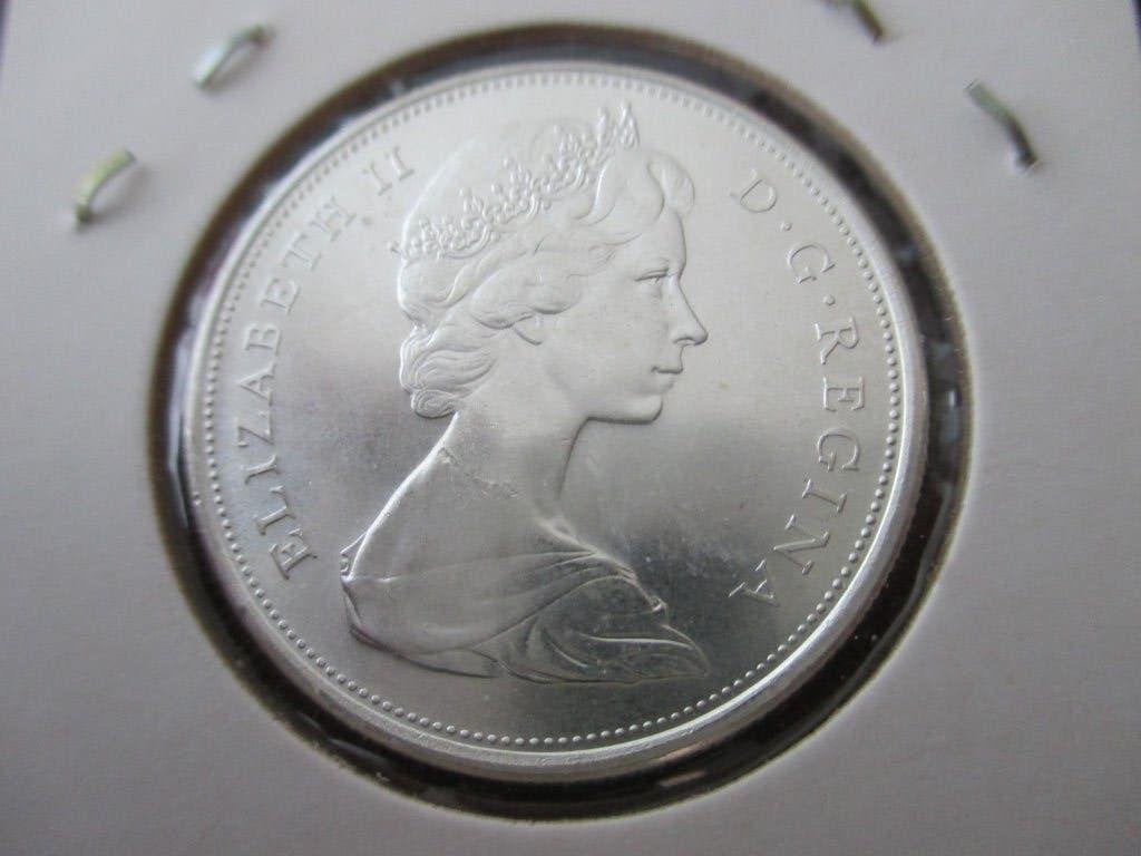 Canada 50 cents 1965, Ophalen of Verzenden, Noord-Amerika, Losse munt, Zilver