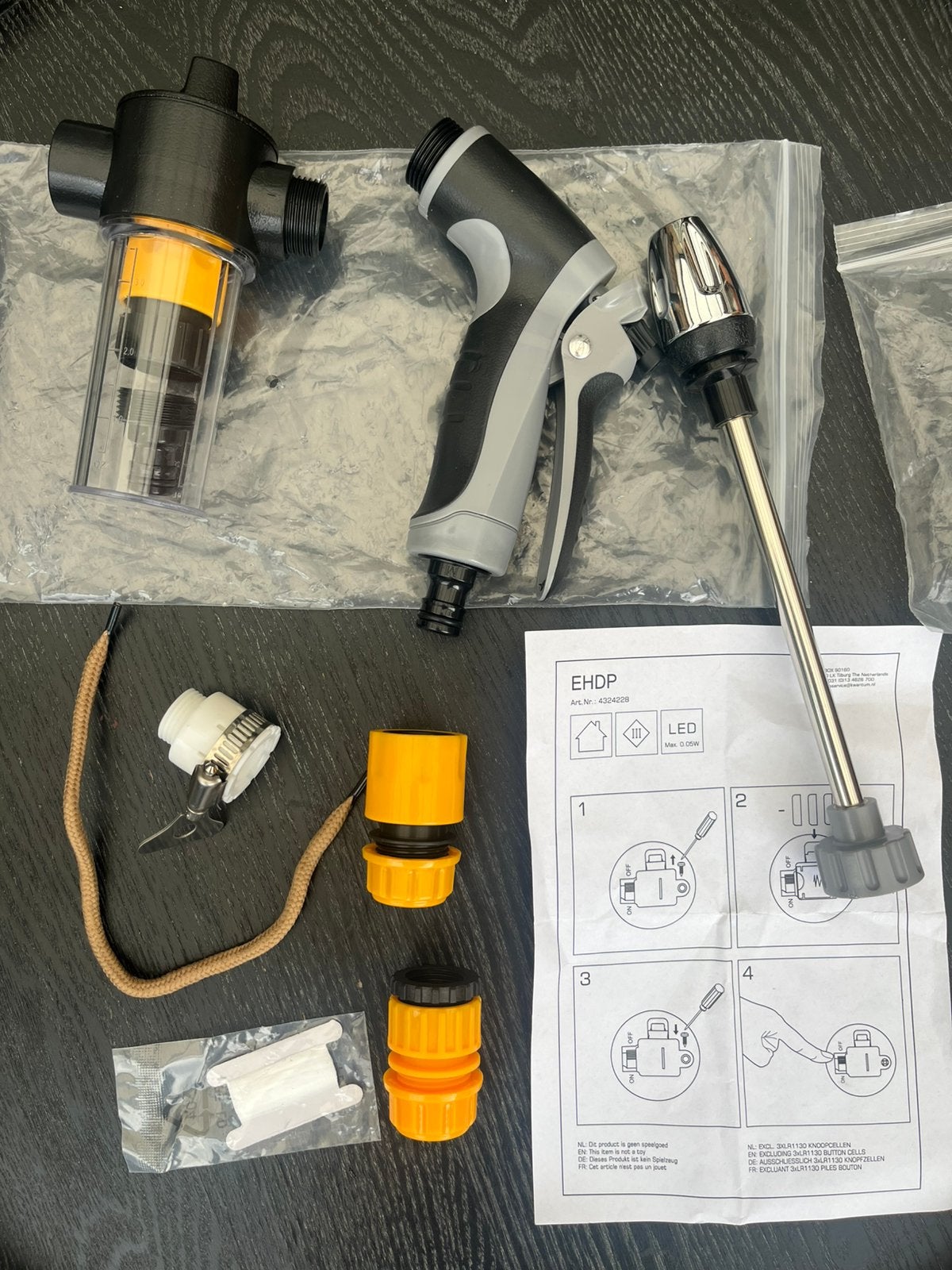 Hogedruk "Turbo Washer" spuitpistool-set voor de tuinslang, Ophalen of Verzenden, Nieuw