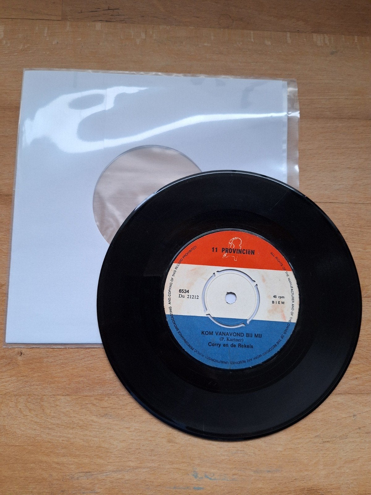 Corry en de Rekels - Mijn Stil Verdriet/Kom Vanavond Bij Mij, Cd's en Dvd's, Gebruikt, 7 inch, Ophalen of Verzenden, EP