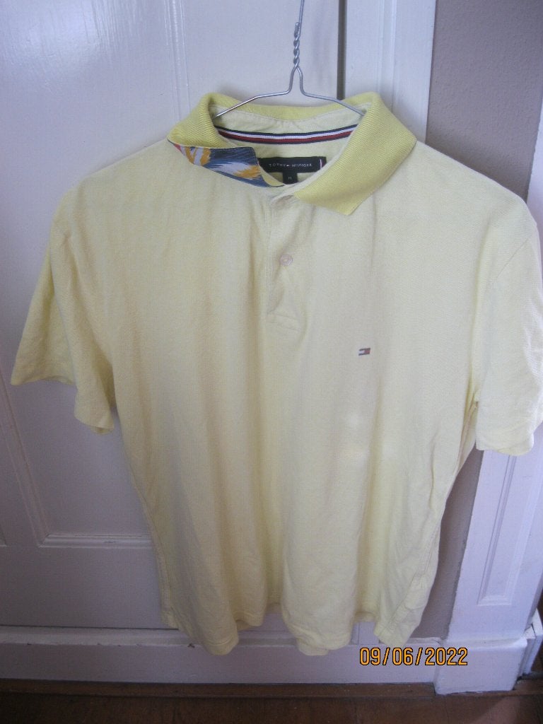 Tommy Hilfiger polo:mt M, Kleding | Heren, Polo's, Maat 48/50 (M), Geel, Tommy Hilfiger, Ophalen of Verzenden