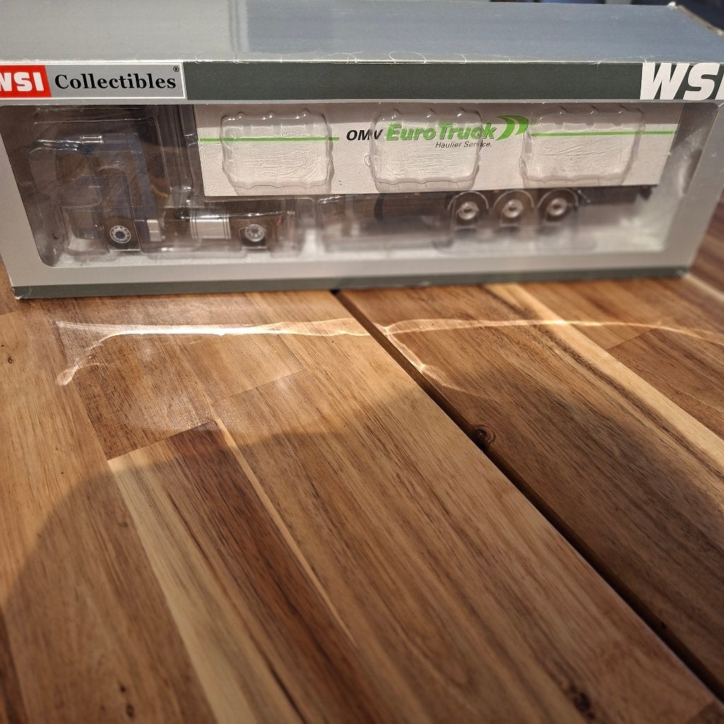 MAN TGX XLV 4 X 2 +SPIEGELS & 3 AS KASTEN TRAILER WSI NIEUW., Hobby en Vrije tijd, Modelauto's | 1:50, Verzenden, Nieuw, Bus of Vrachtwagen