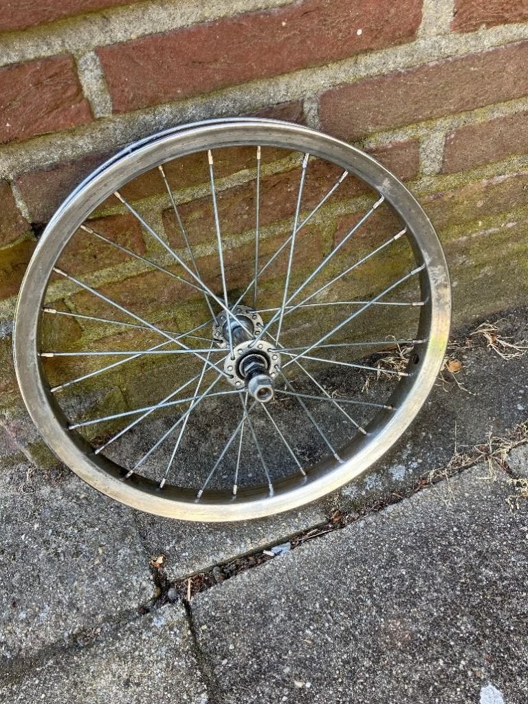 Fietswiel 16 inch, Fietsen en Brommers, Fietsonderdelen, Gebruikt, Kinderfiets, Aluminium, Ophalen