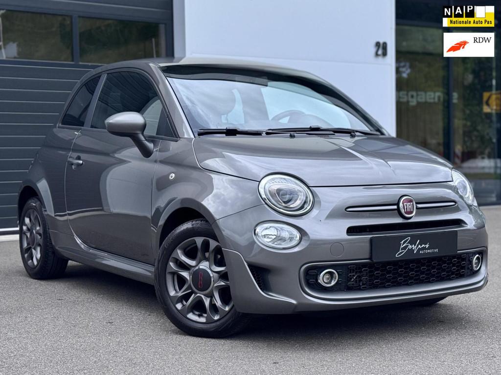 Fiat 500 0.9 TwinAir Turbo Sport Org NL|Carplay|Navi, Voorwielaandrijving, Gebruikt, Leder en Stof, 905 kg