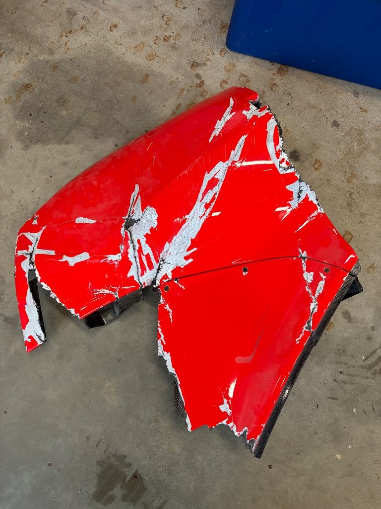 Carbon achterspatbord Ferrari 296 GT3