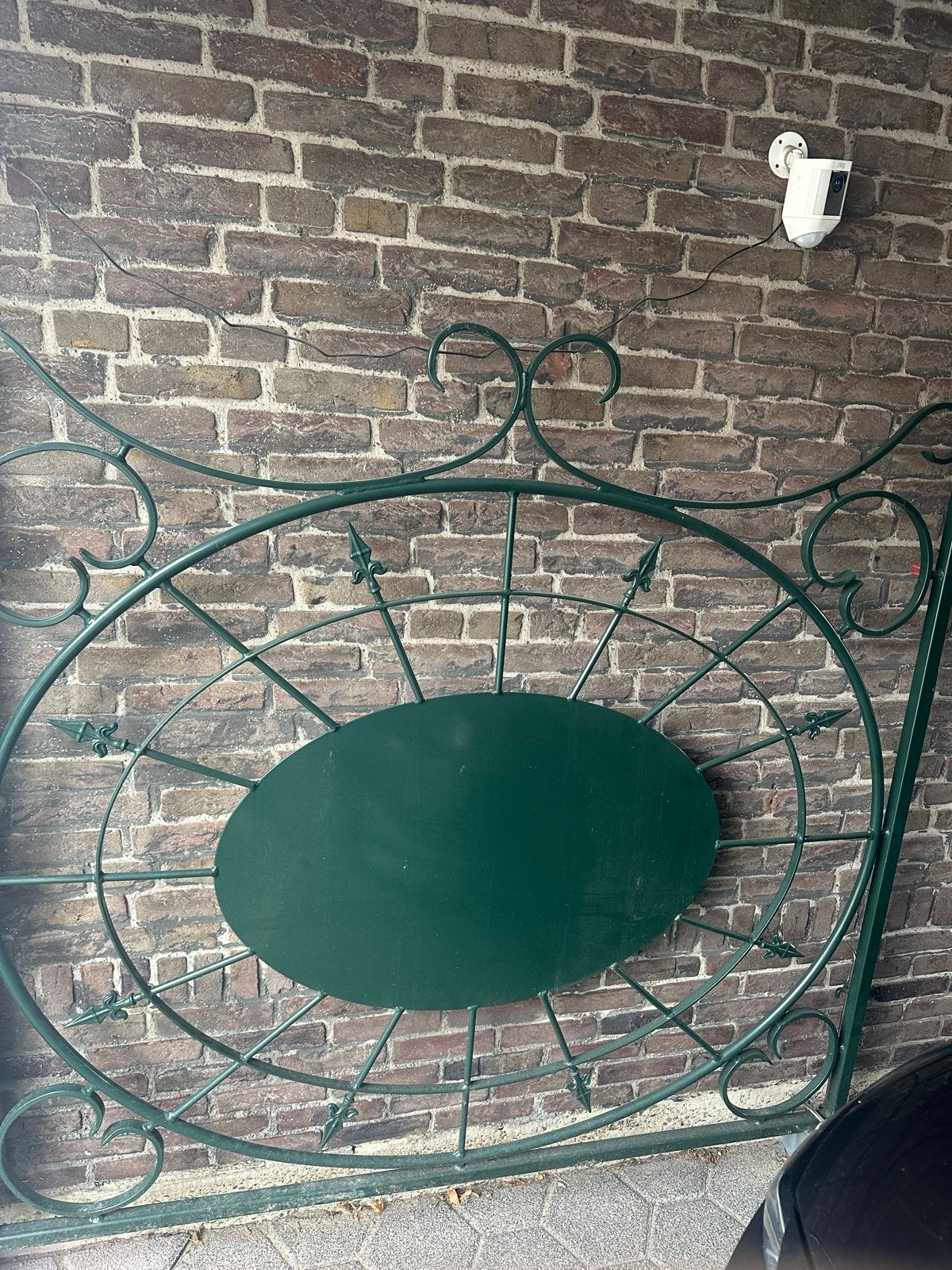 Decoratieve Poort - Groen, 168,5 cm breed, 156 cm hoog, Tuin en Terras, Ophalen, Met poort, Gebruikt, Sierhekwerk