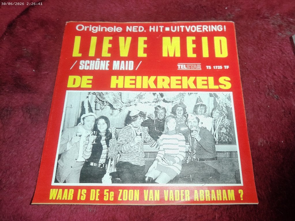 De Heikrekels - Lieve Meid, Fotohoes, 7 inch, Ophalen of Verzenden, Zo goed als nieuw