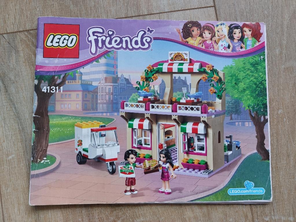 Lego Friends 41311 Heartlake Pizzeria, Compleet, Gebruikte blokjes met nopjes, Lego, Friends