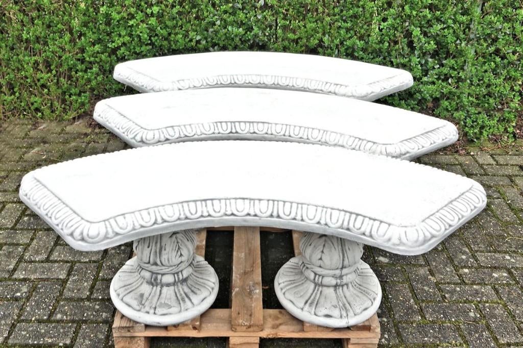 Tuinbank tuinbanken van beton half rond en recht model, Ophalen, Nieuw, Overige materialen