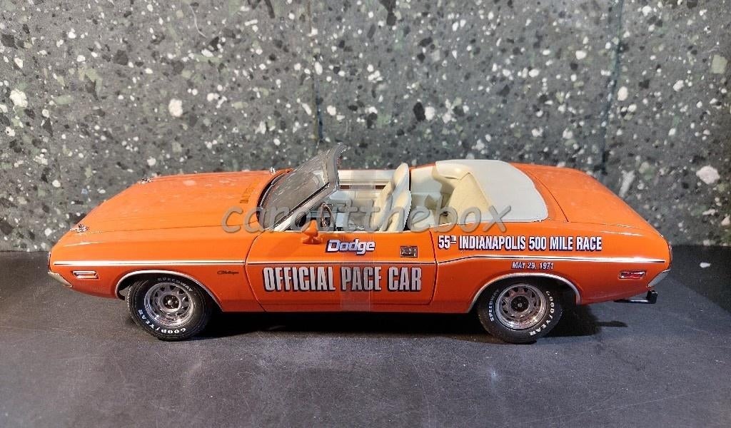 Dodge Challenger 1971 Indianaplois 500 1:18 Greenlight G430, Verzenden, Nieuw, Auto, Overige merken