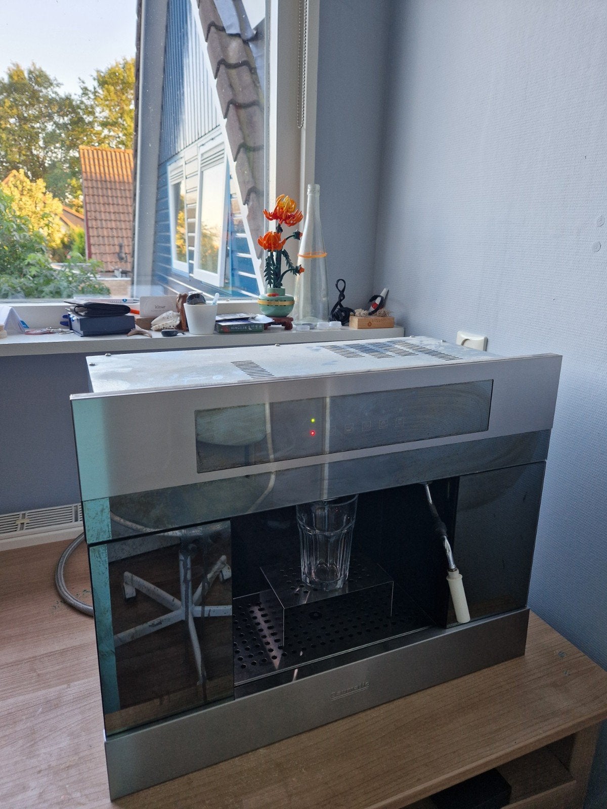 Inbouw koffiemachine MET DEFECT Baumatic PECM1SS|Klein Prijs, Ophalen, Espresso apparaat, Gemalen koffie, Niet werkend