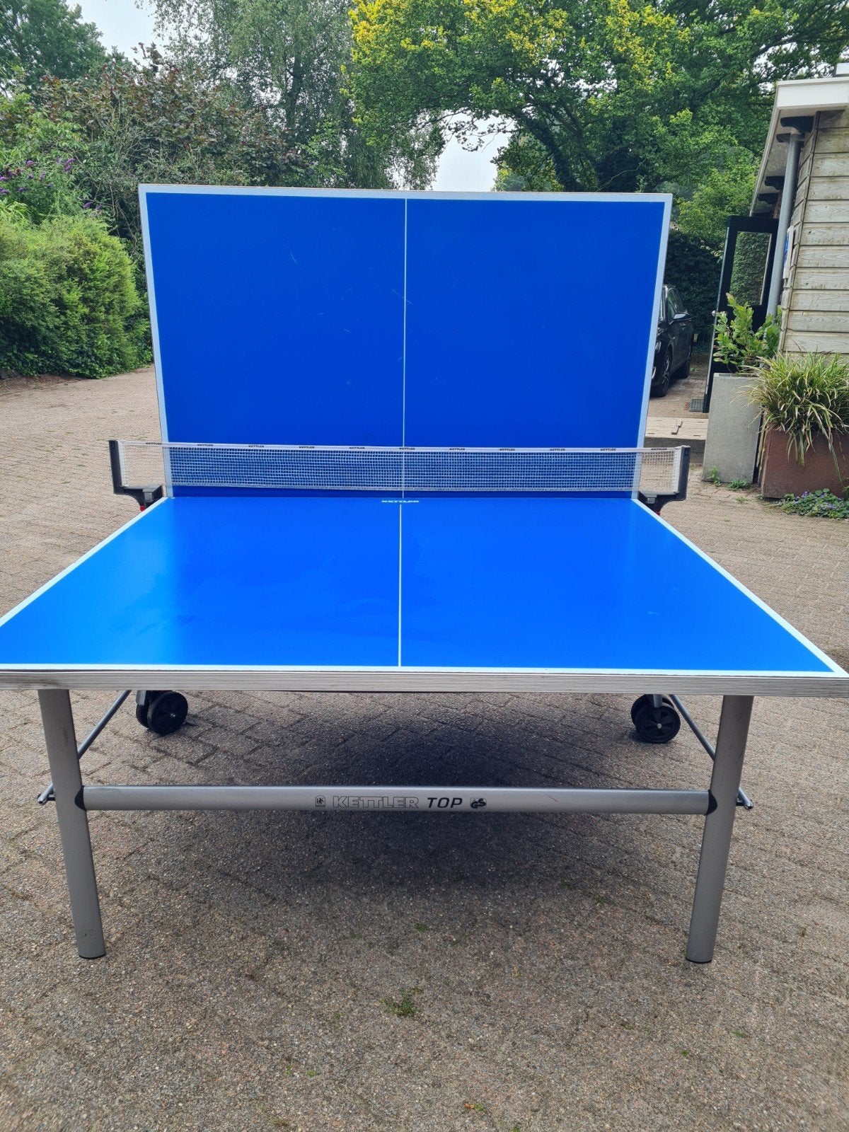 Inklapbare Kettler tafeltennistafel, Sport en Fitness, Tafeltennis, Ophalen, Gebruikt, Tafel Indoor