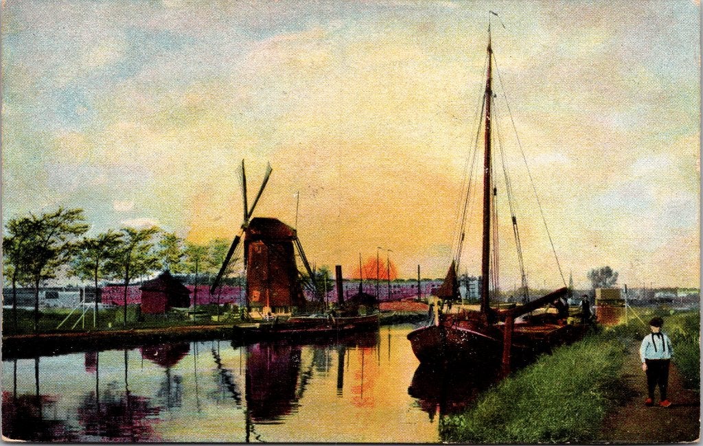 Den Haag 's-Gravenhage - 3 antieke ansichtkaarten Molens, Verzenden, Voor 1920, Gelopen, Zuid-Holland