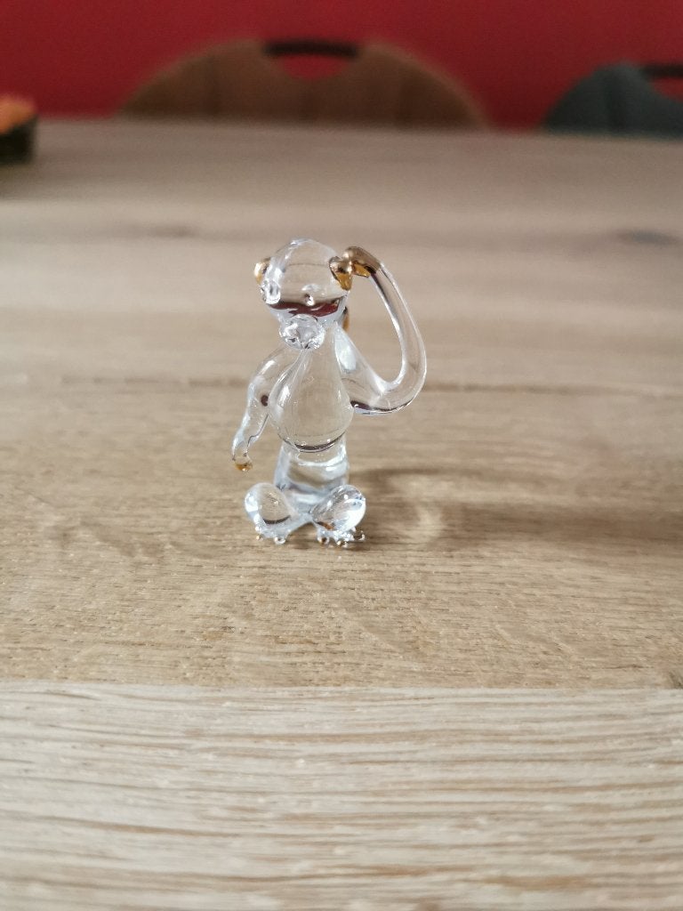 Glazen aapje, Verzamelen, Beelden en Beeldjes, Ophalen of Verzenden, Zo goed als nieuw, Dier