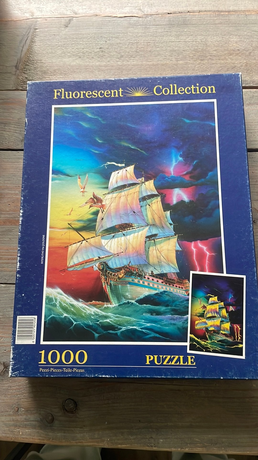 Fluorescent collection Boot in storm, Ophalen of Verzenden, 500 t/m 1500 stukjes, Zo goed als nieuw